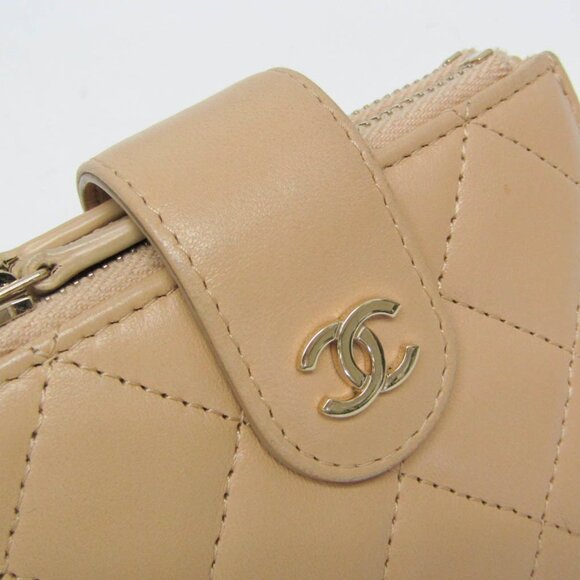 CHANEL Beige Leather Wallet - Picture 14 of 16